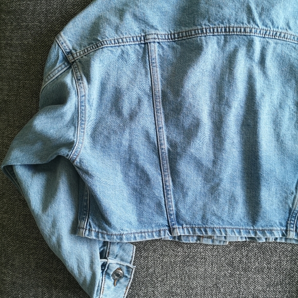 ASOS Topshop Cropped Jean Jacket size 4 - Picture 9 of 11
